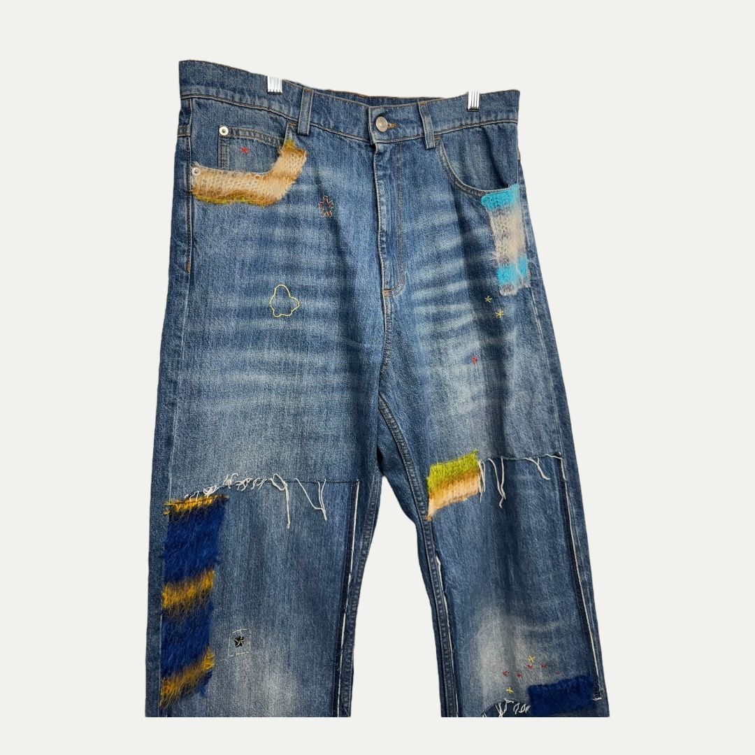 Marni Wool Patch Denim Sz 32