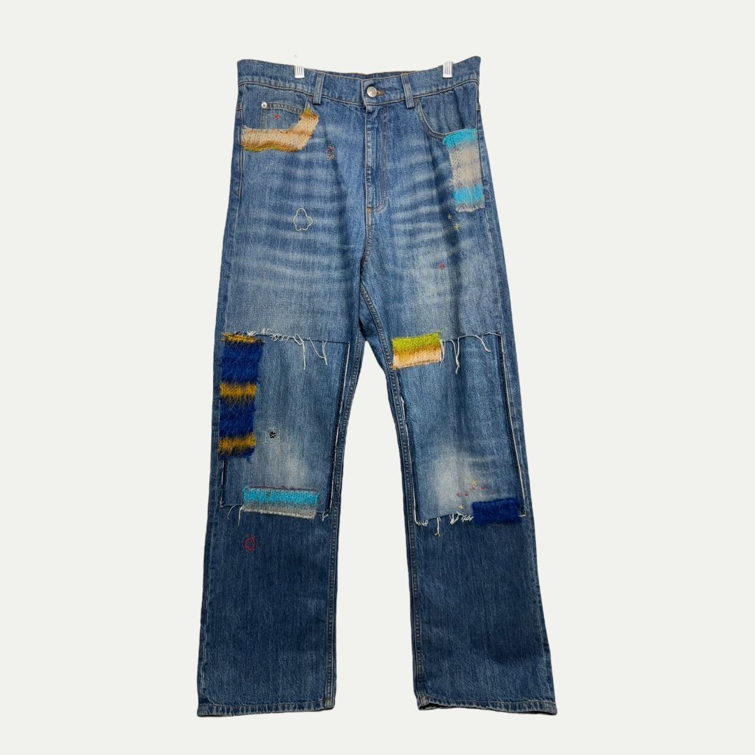 Marni Wool Patch Denim Sz 32