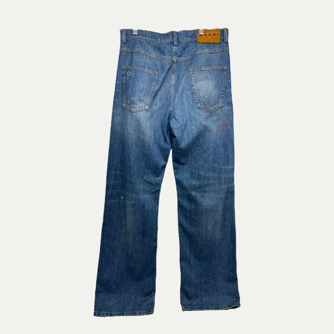 Marni Wool Patch Denim Sz 32