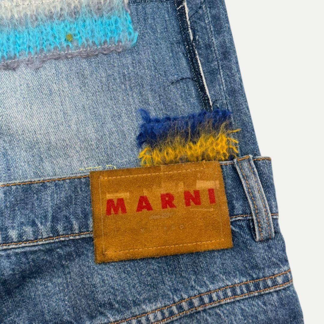 Marni Wool Patch Denim Sz 32