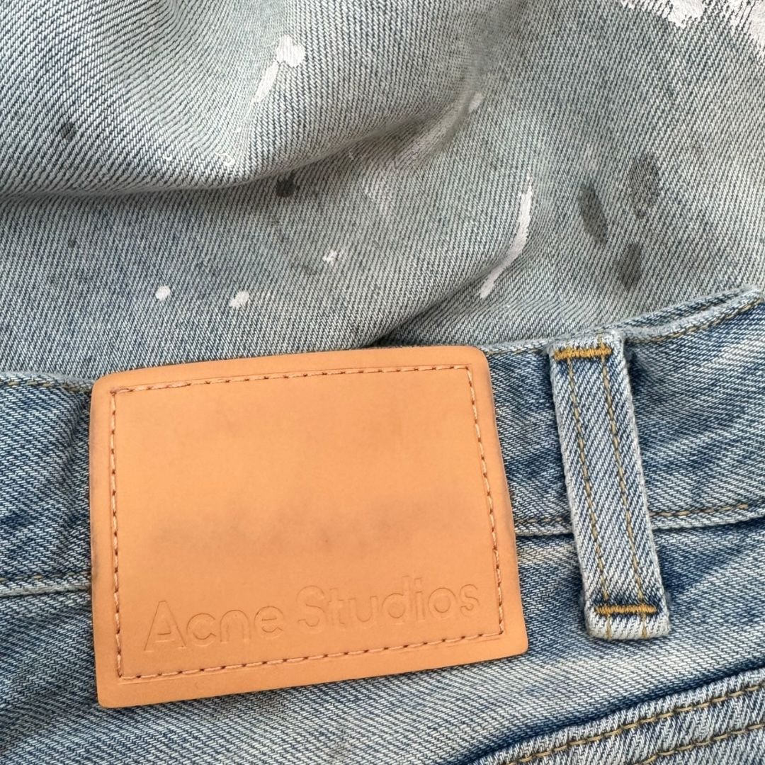 Acne Studios Paint Splatter Denim Sz 30(34)