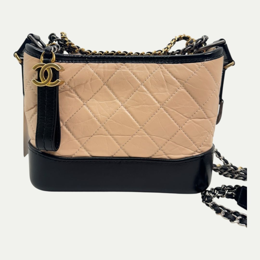 Chanel Small Gabrielle Hobo Aged Calfskin