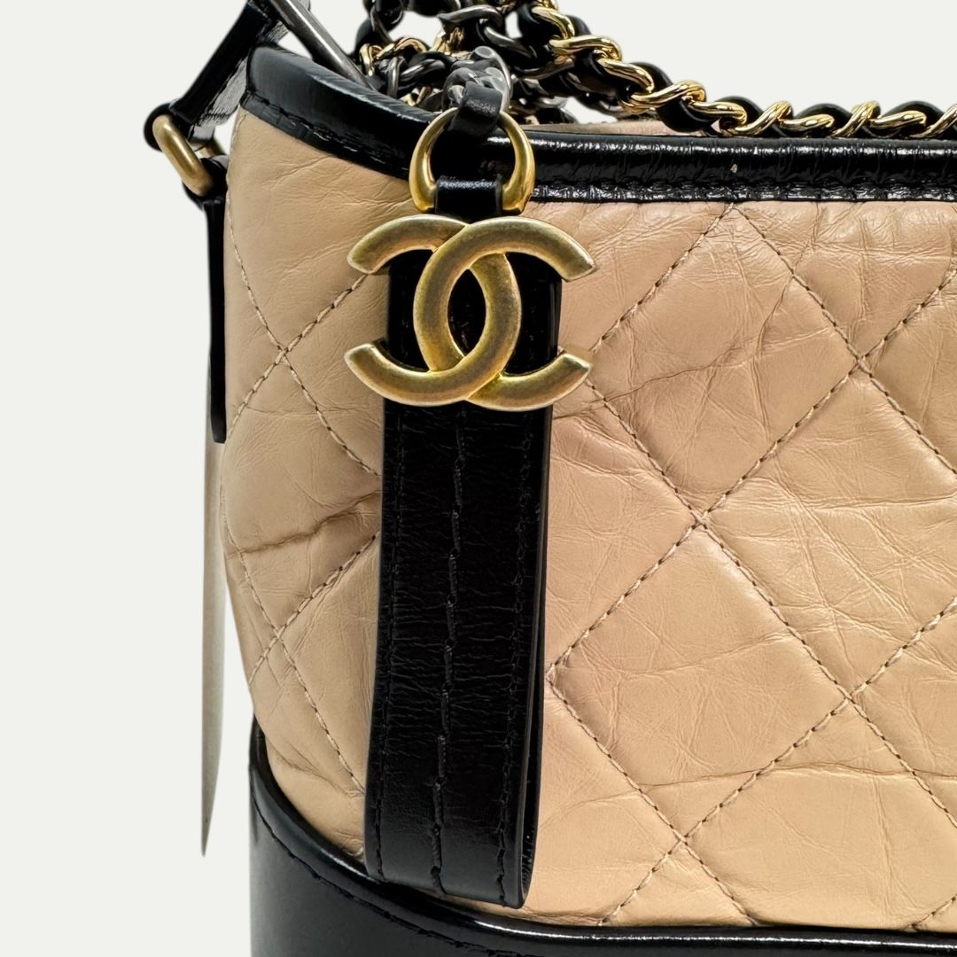 Chanel Small Gabrielle Hobo Aged Calfskin