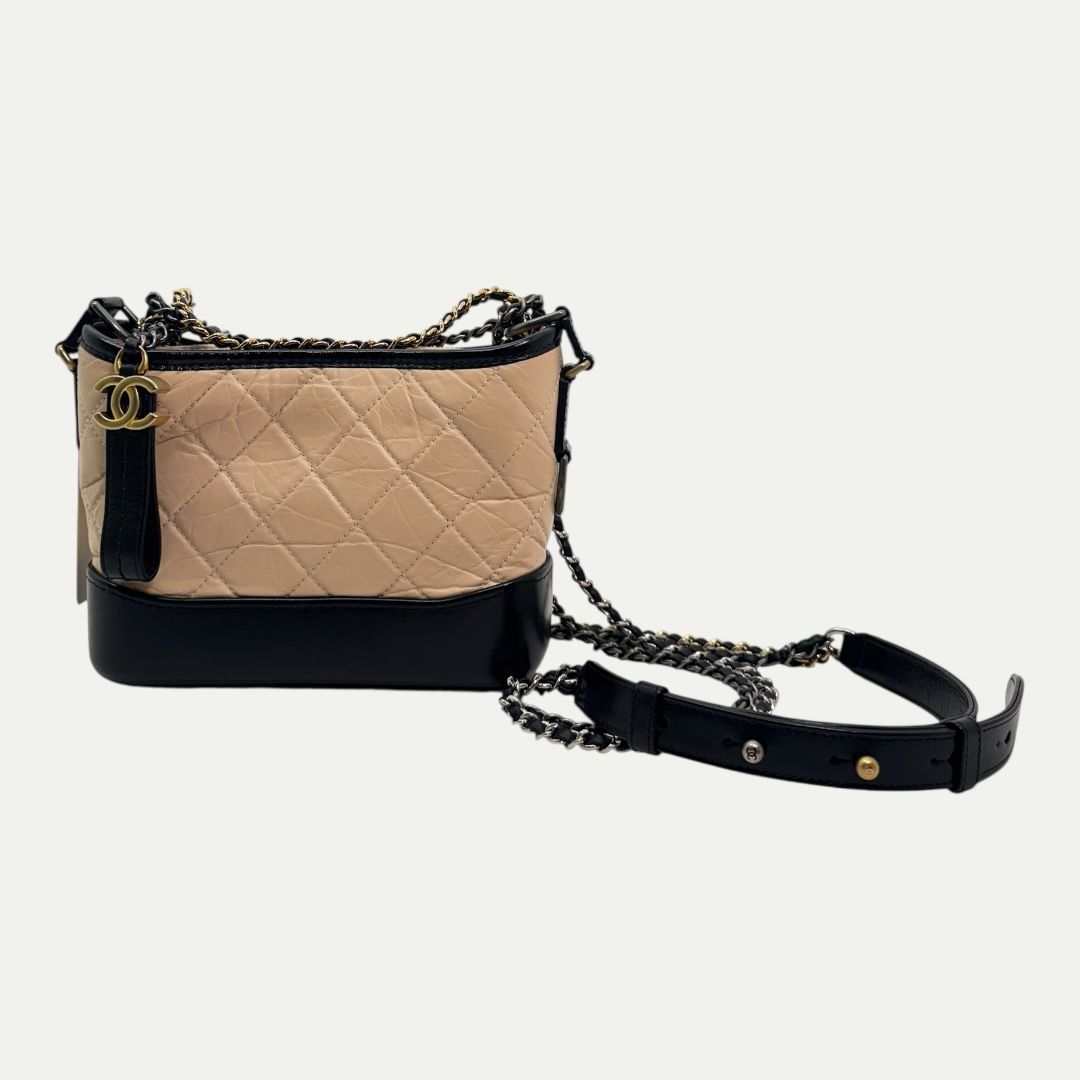 Chanel Small Gabrielle Hobo Aged Calfskin