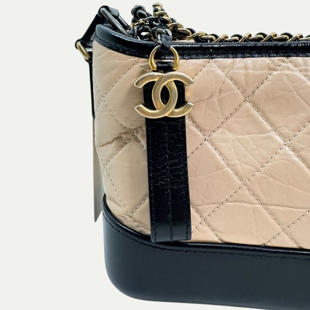 Chanel Small Gabrielle Hobo Aged Calfskin