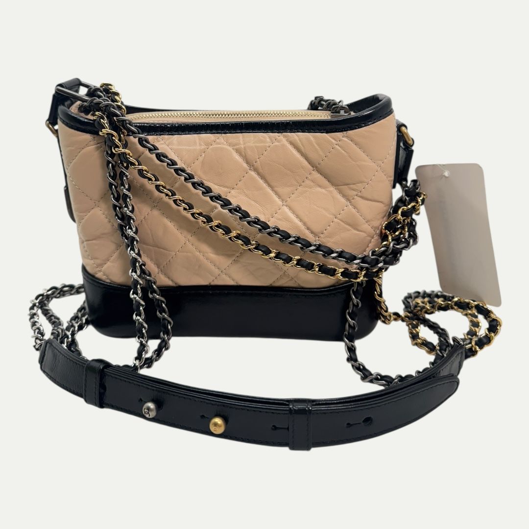 Chanel Small Gabrielle Hobo Aged Calfskin