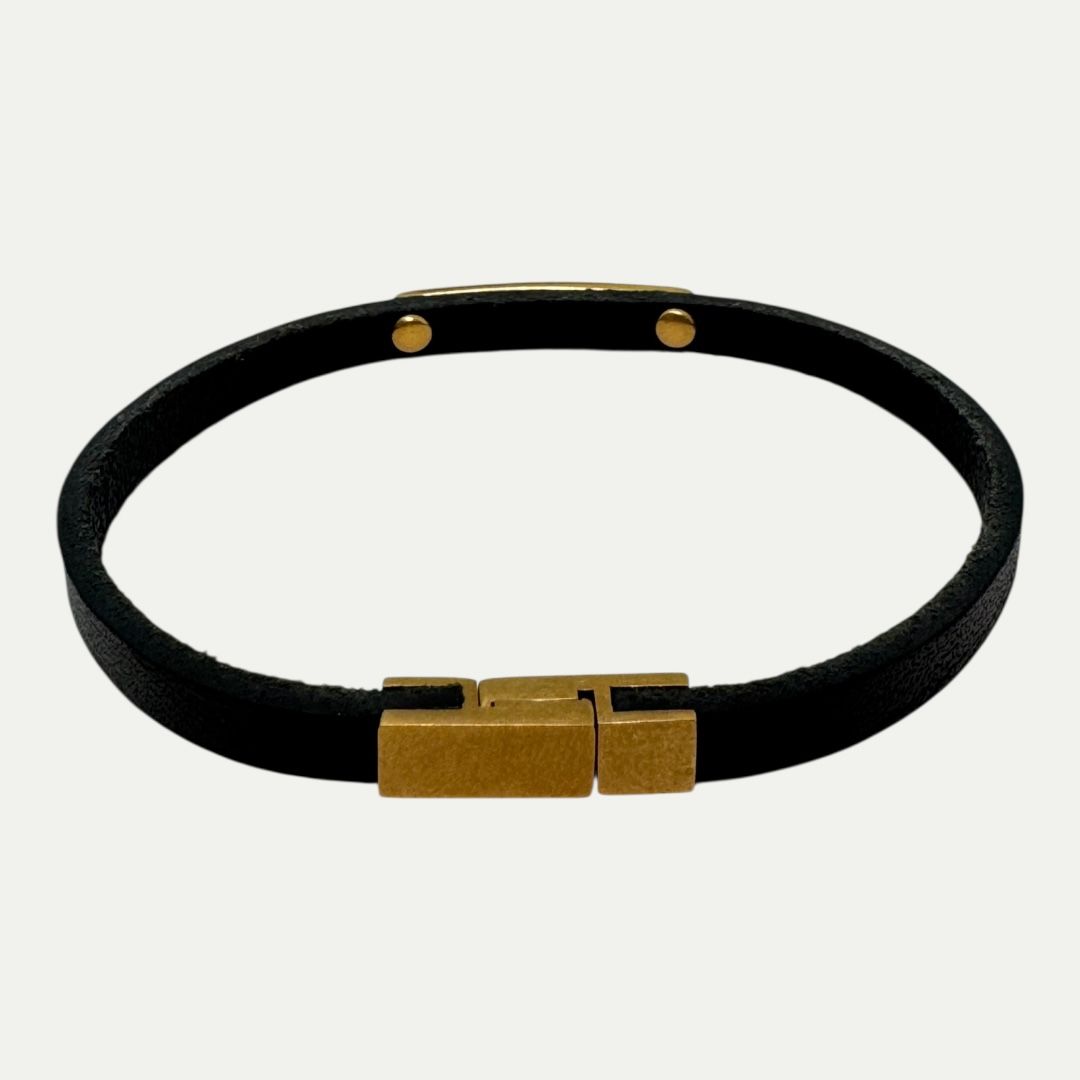 Saint Laurent Leather Band Bracelet