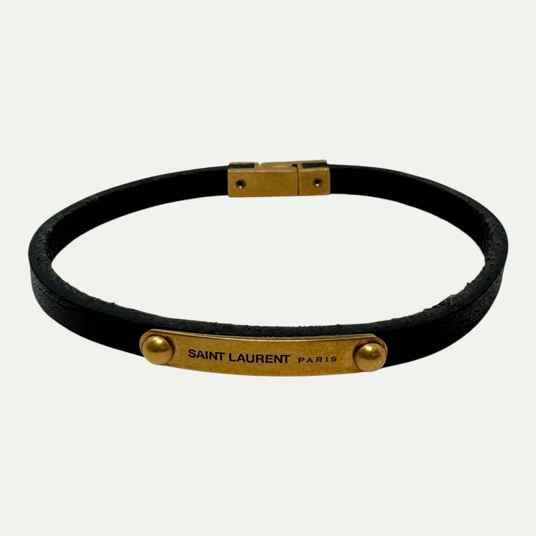 Saint Laurent Leather Band Bracelet