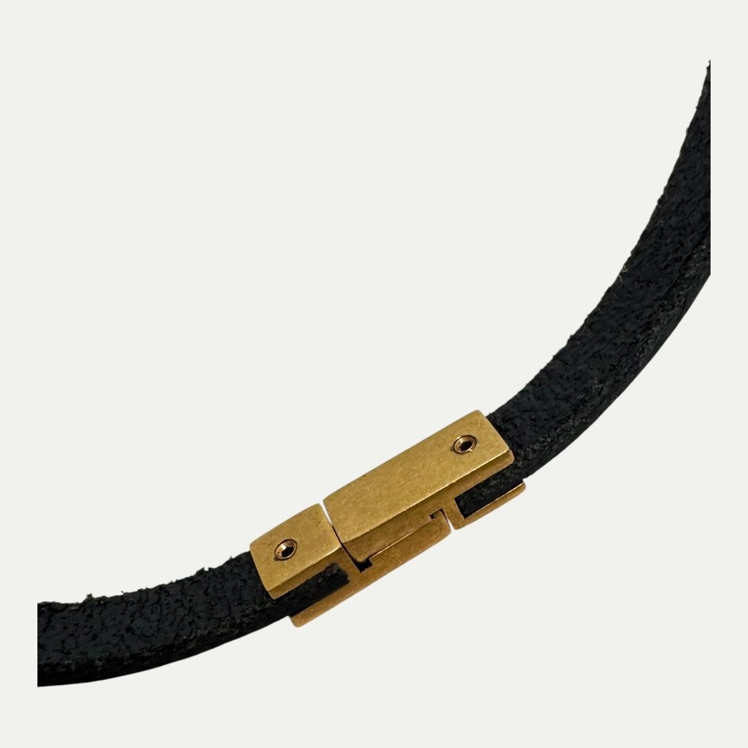 Saint Laurent Leather Band Bracelet