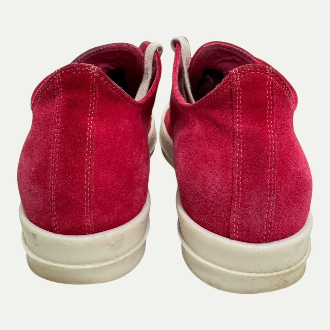 Rick Owens Pink Suede Ramone Lows Sz 39.5(9.5w/8m)