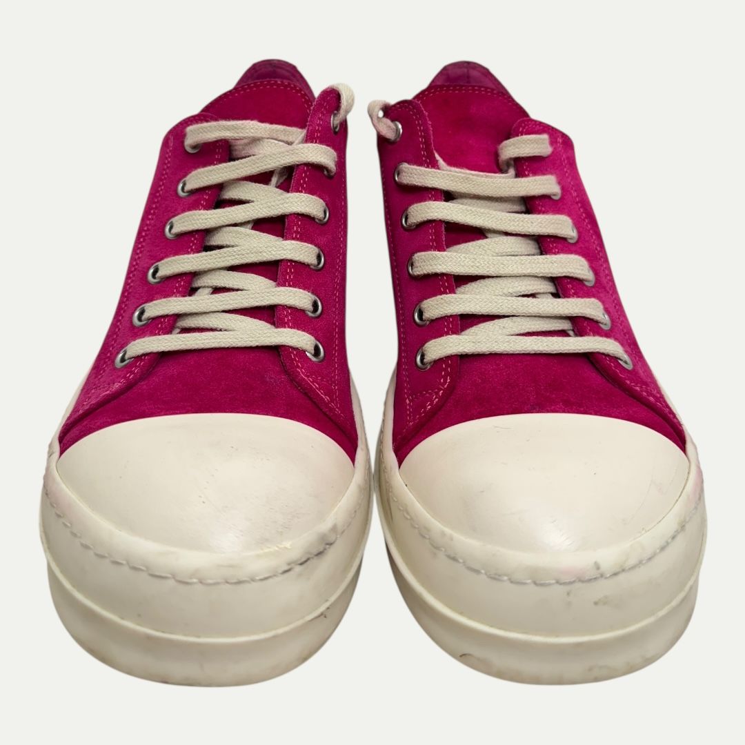 Rick Owens Pink Suede Ramone Lows Sz 39.5(9.5w/8m)