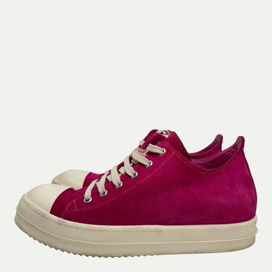Rick Owens Pink Suede Ramone Lows Sz 39.5(9.5w/8m)