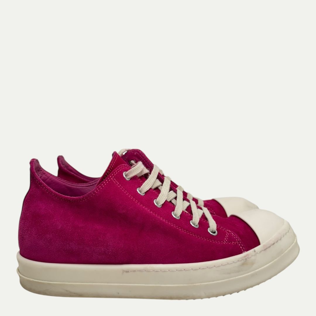 Rick Owens Pink Suede Ramone Lows Sz 39.5(9.5w/8m)