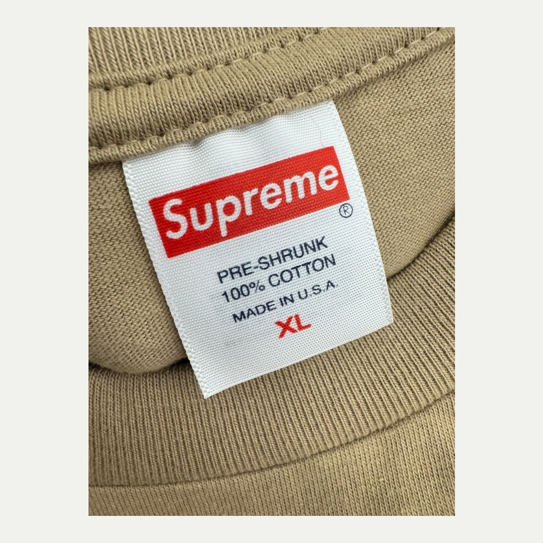 Supreme NBA Youngboy Khaki Tee Sz XL