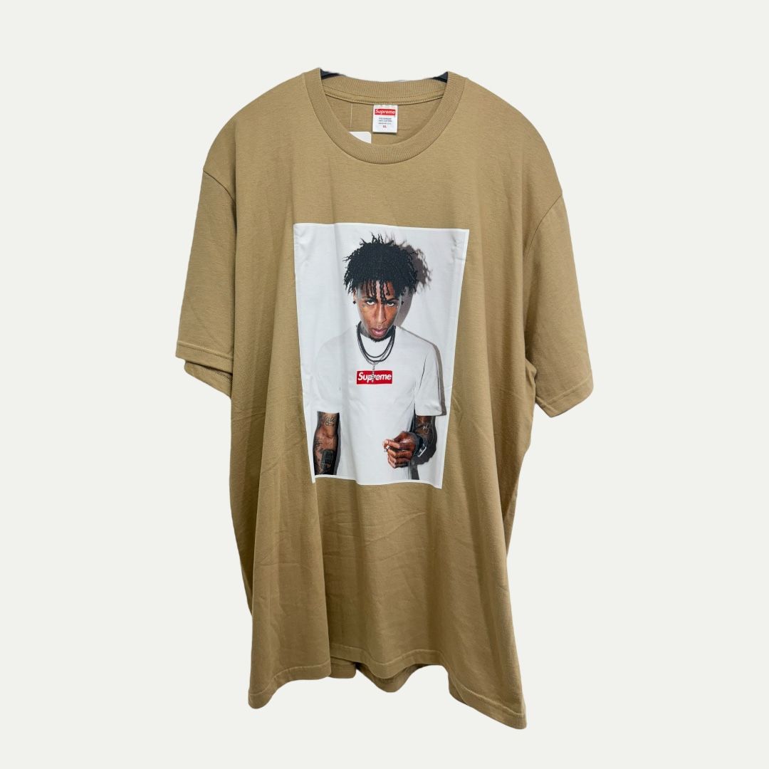 Supreme NBA Youngboy Khaki Tee Sz XL