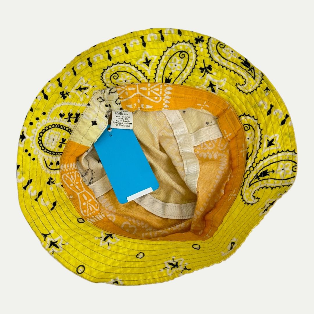Kapital Yellow Bandana Bucket Hat