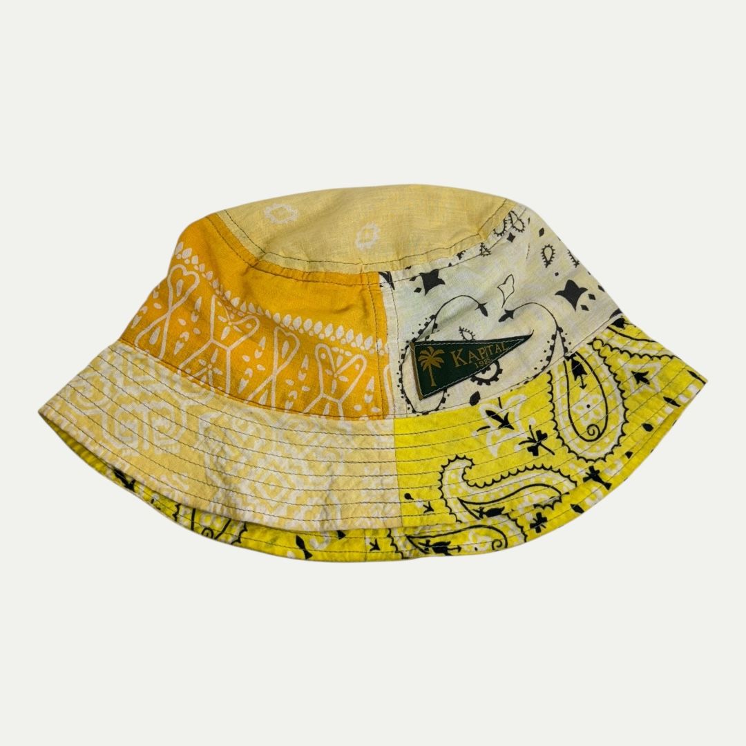 Kapital Yellow Bandana Bucket Hat