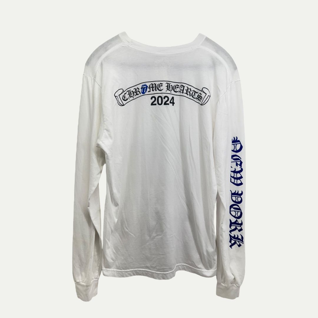 Chrome Hearts Stones “2024” White LS Sz L