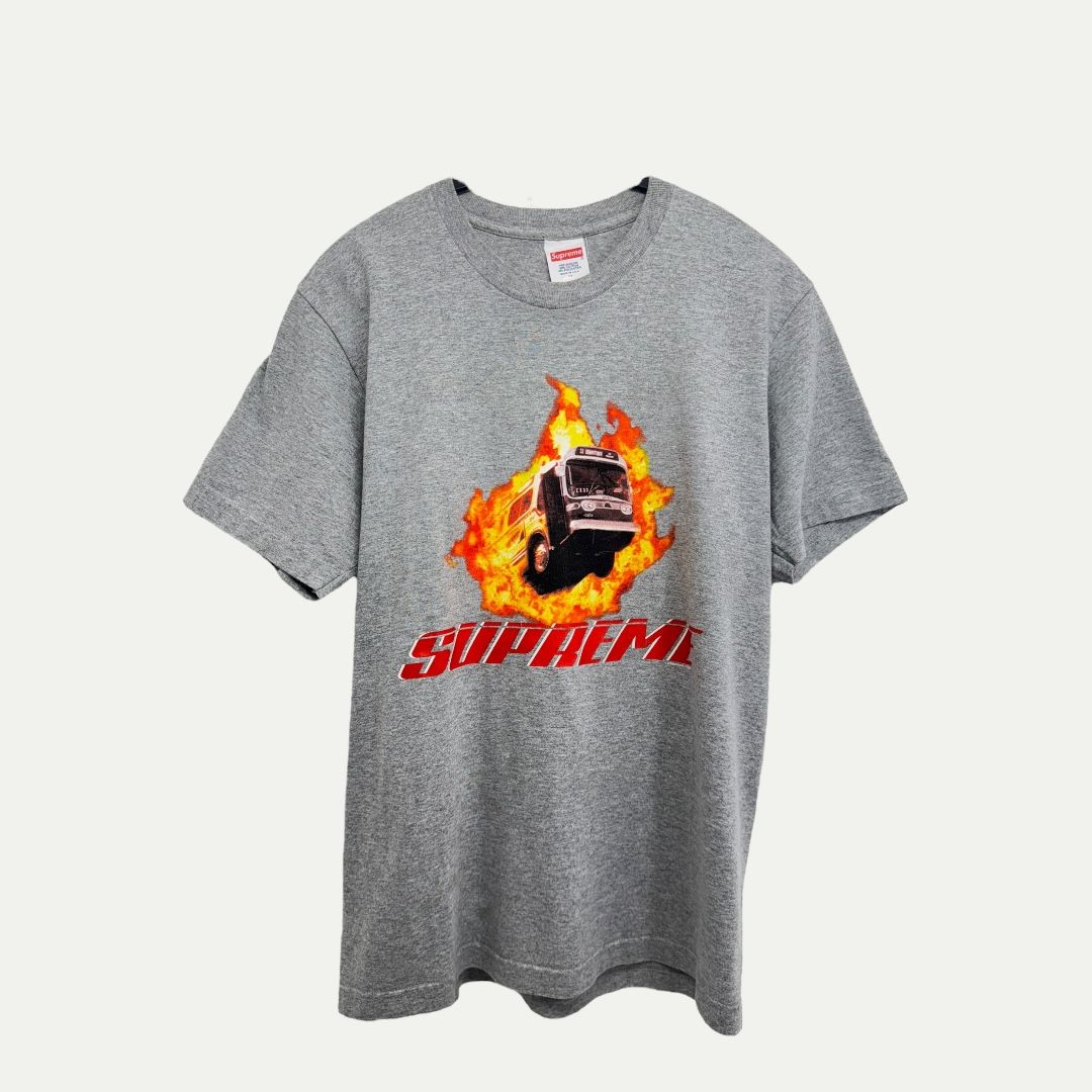 Supreme Flaming Bus Tee Sz M