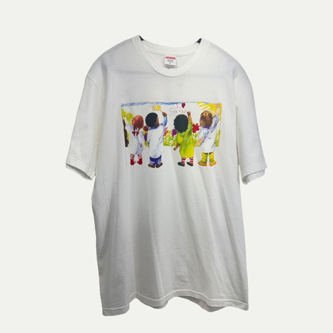 Supreme I Love Satan Kids Tee Sz M