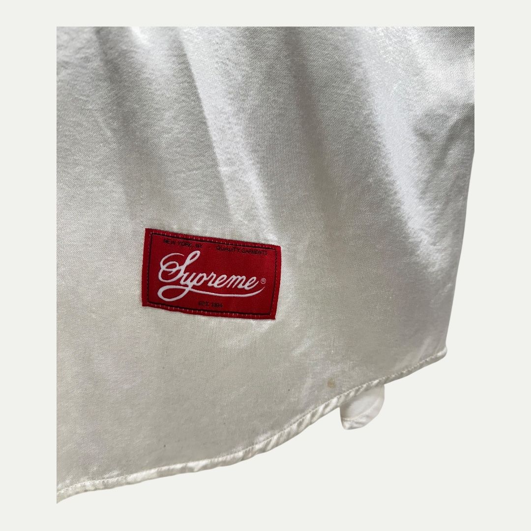 Supreme Satin Baseball Jersey Sz M