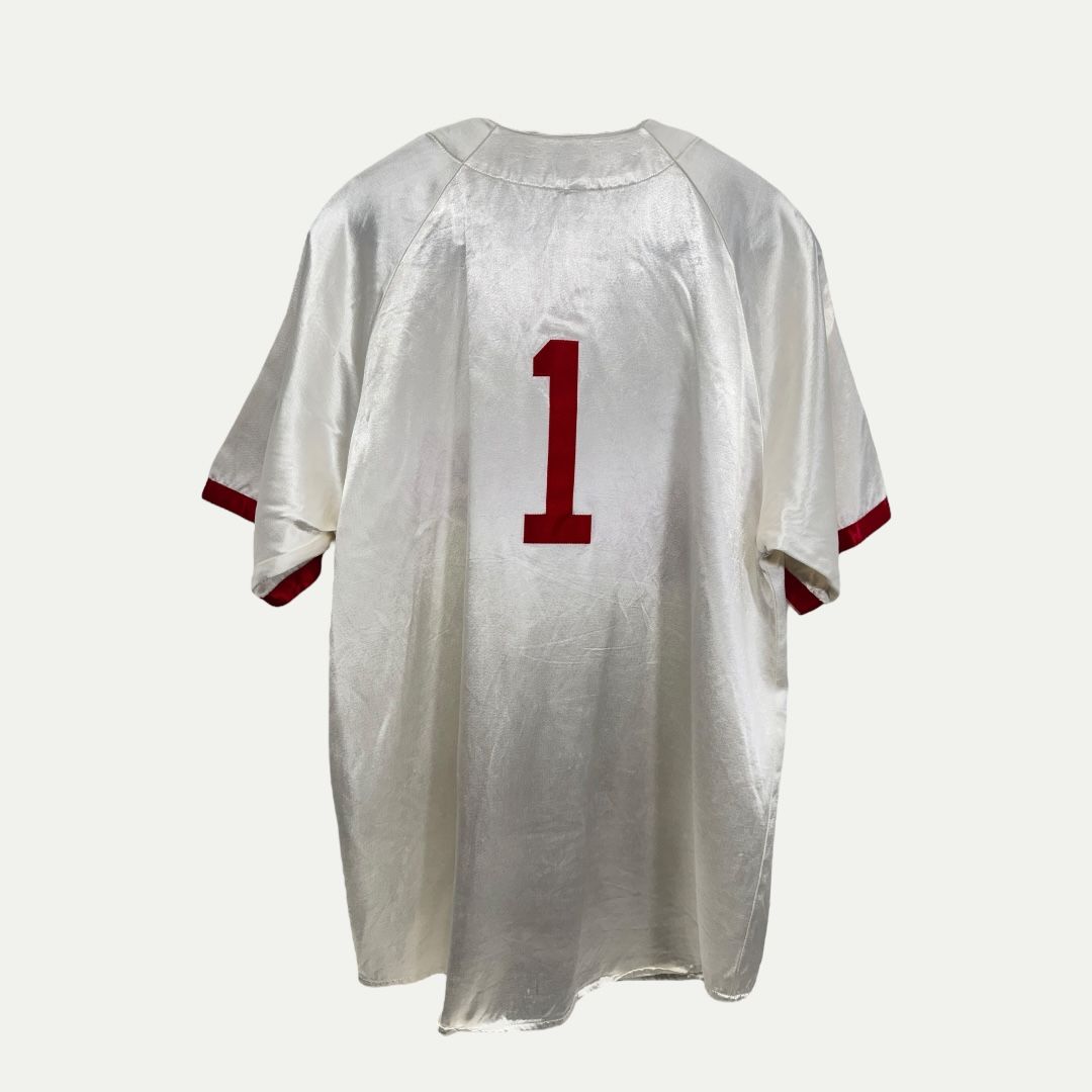 Supreme Satin Baseball Jersey Sz M