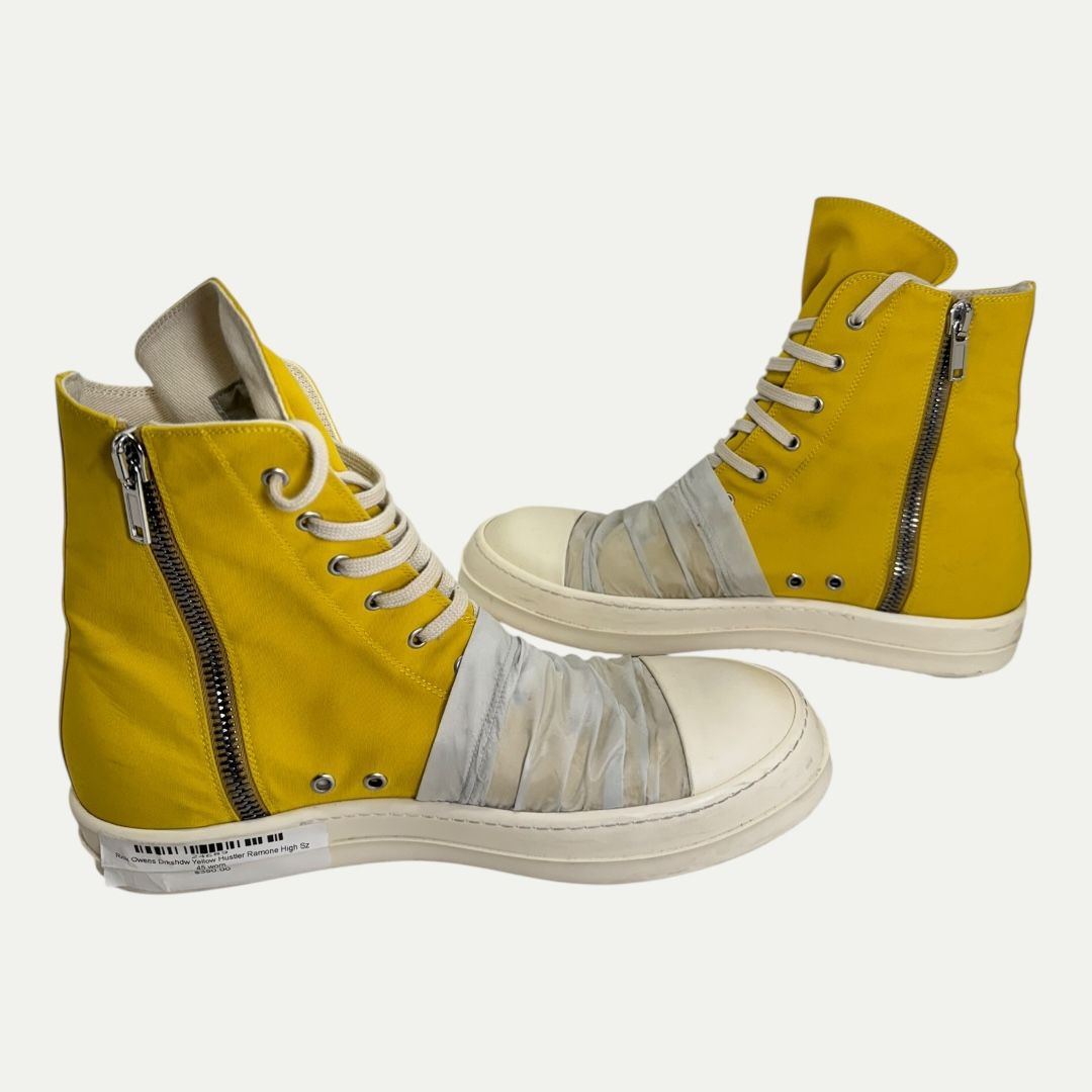 Rick Owens Drkshdw Yellow Hustler Ramone High Sz 45(12)