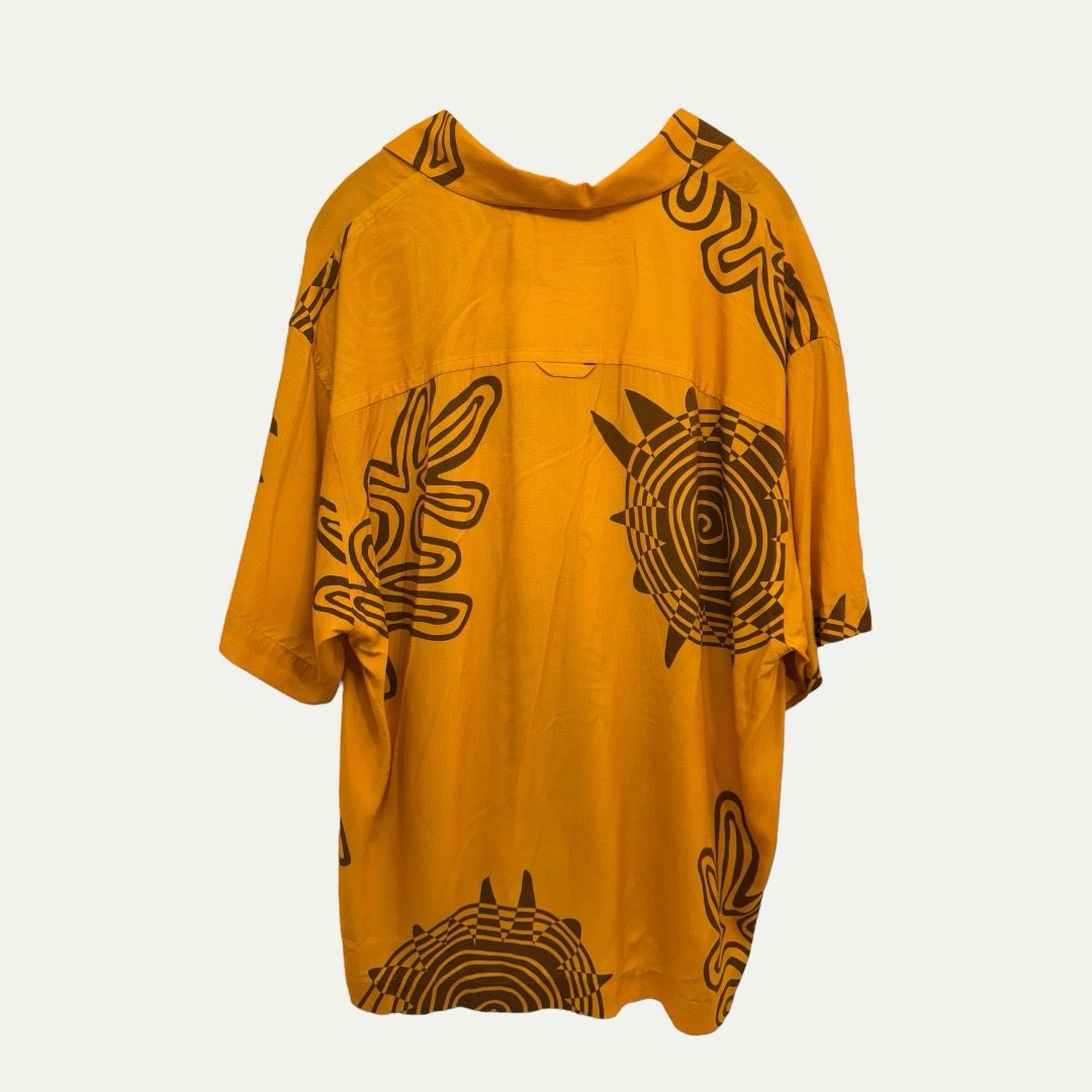 Jacquemus Orange Le Raphia Shirt Sz 52(XL)