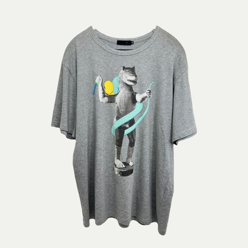 Original Fake Wolf &amp; Bendy Tee Sz 4(XL)
