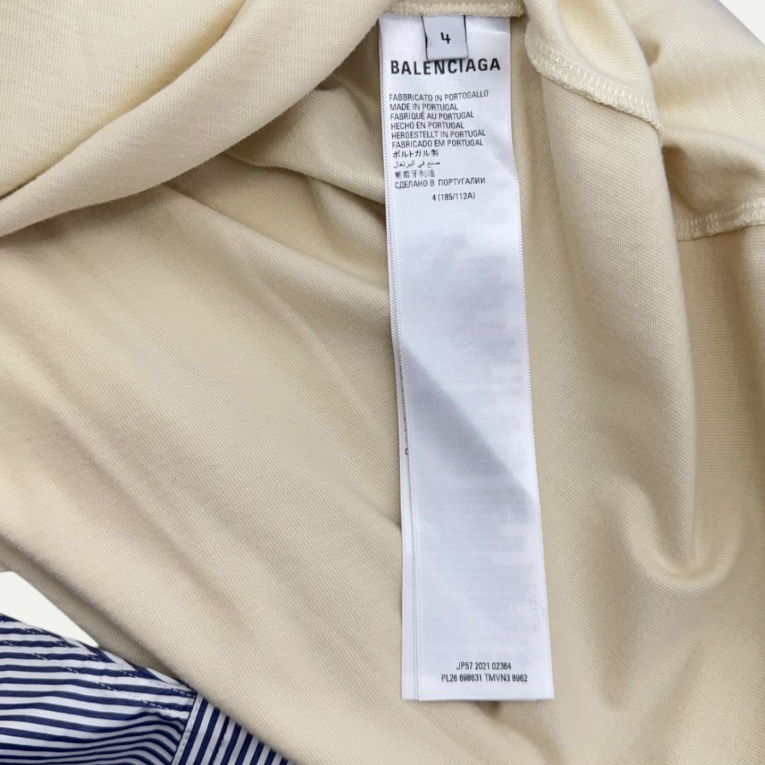 Balenciaga Campaign Logo Layered Shirt Sz 4(XXL)