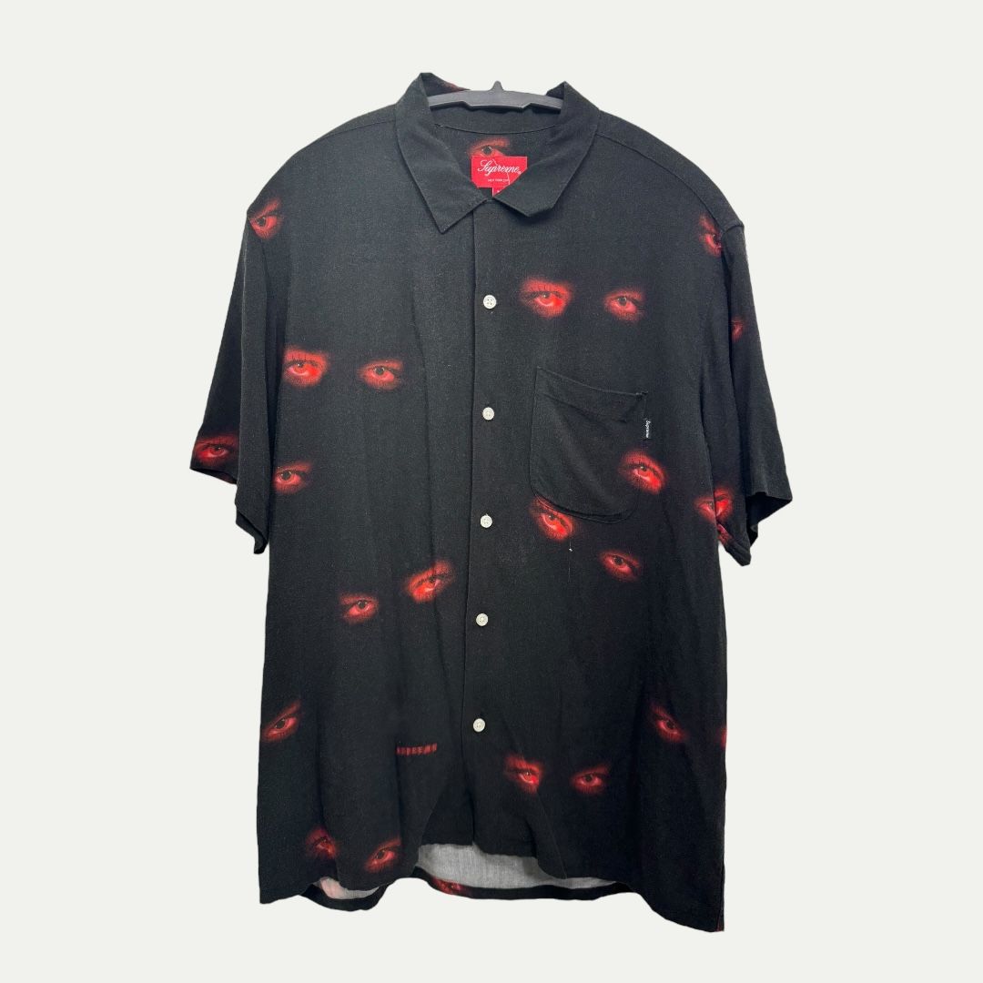 Supreme Eyes Rayon Shirt Sz M