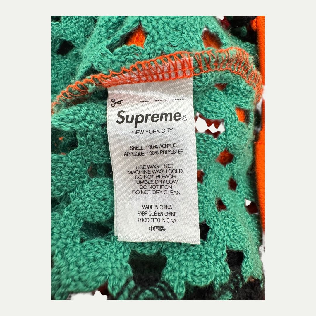Supreme Crochet Football Jersey Sz L
