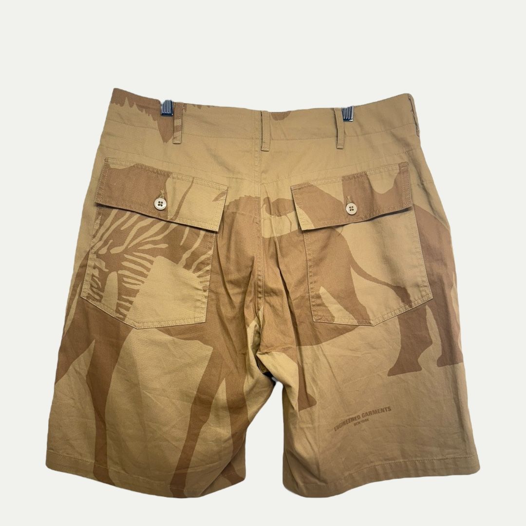 Engineered Garments Khaki Fatigue Shorts Sz M(34)