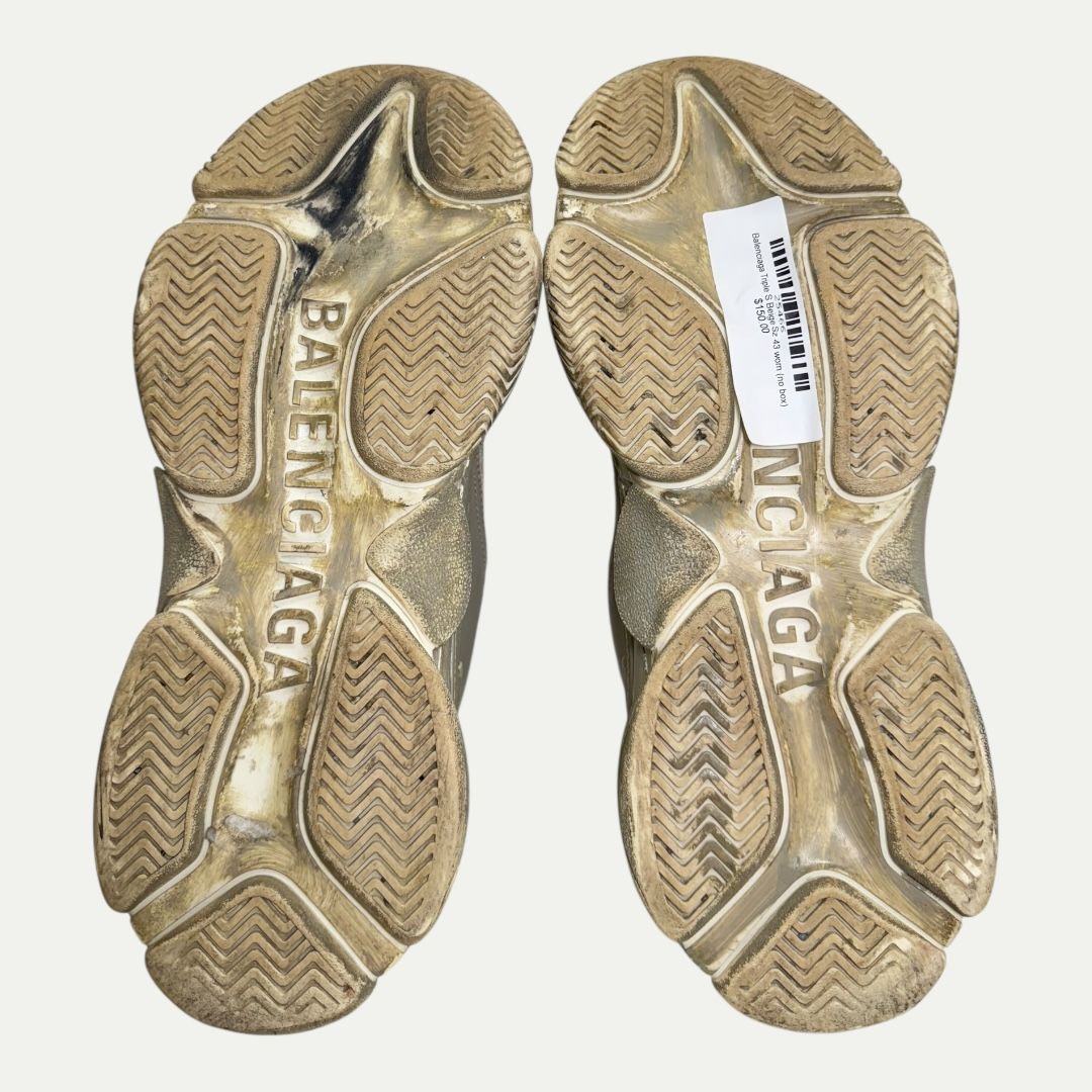 Balenciaga Triple S Beige Sz 43(10)