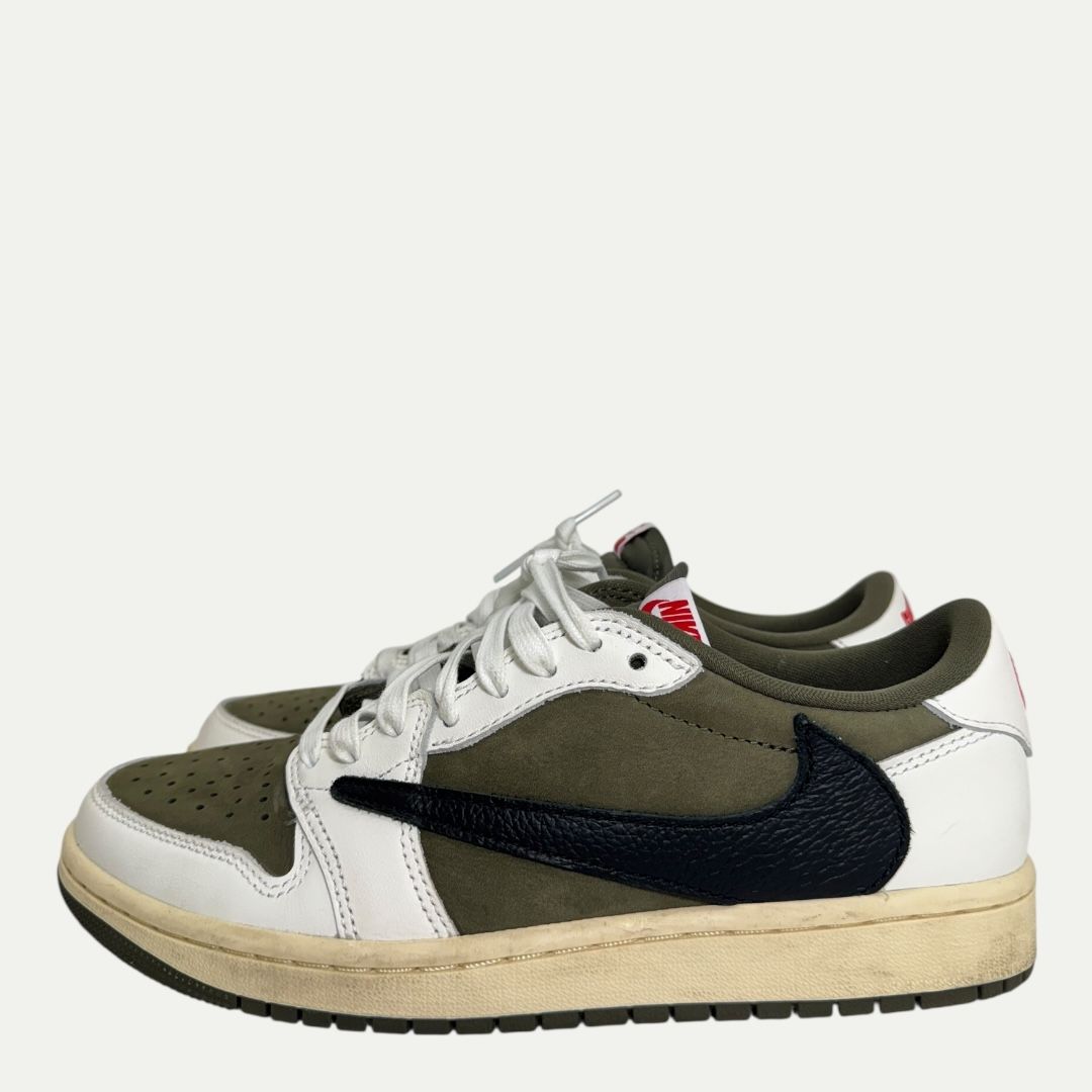 Jordan 1 Low Travis Scott Medium Olive Sz 6.5m/8w
