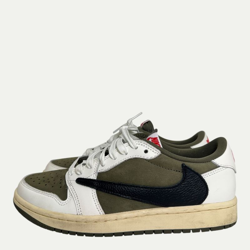 Jordan 1 Low Travis Scott Medium Olive Sz 6.5m/8w