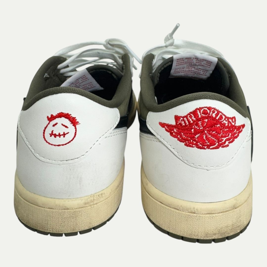 Jordan 1 Low Travis Scott Medium Olive Sz 6.5m/8w