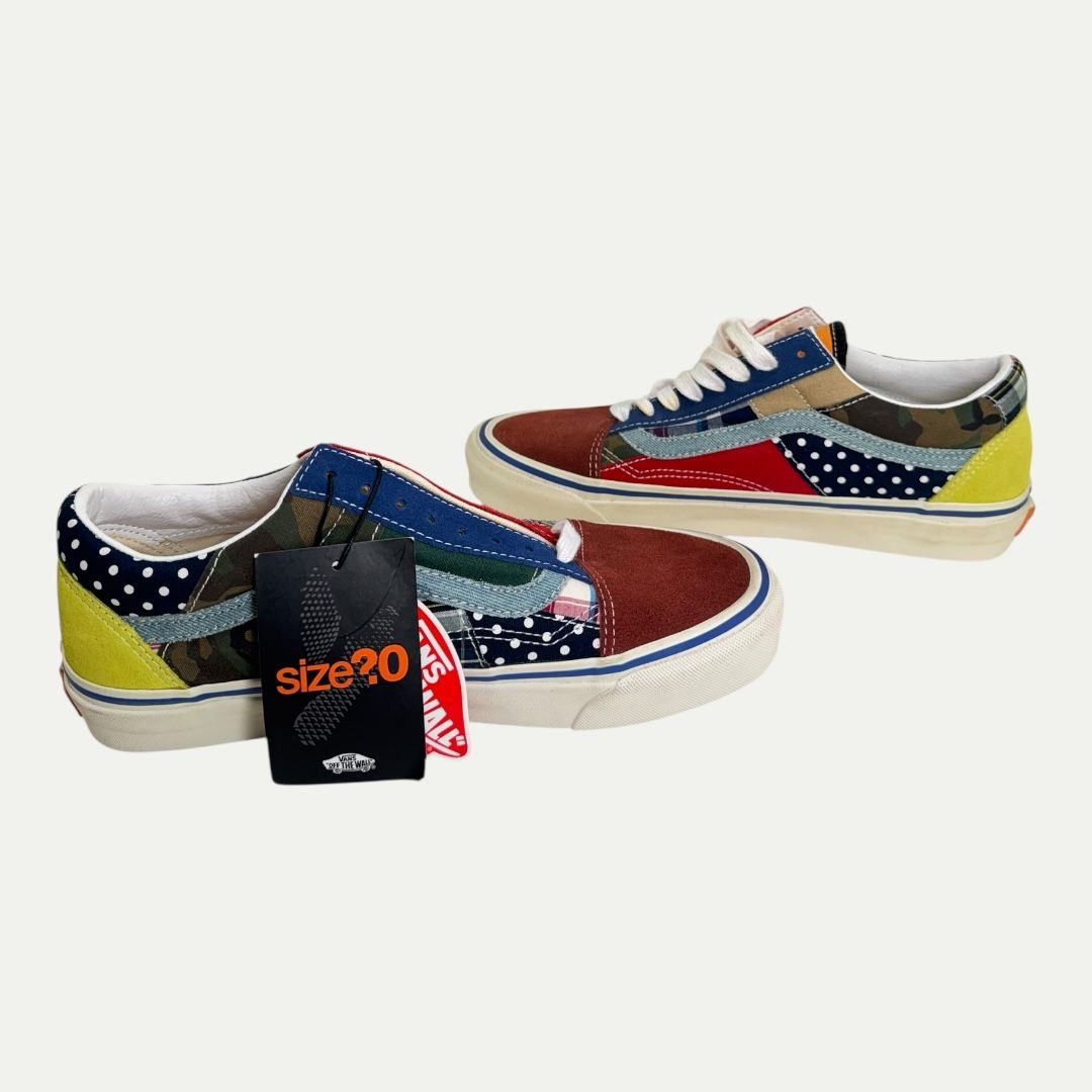Vans Size? Old Skool Patchwork Factory Floor Sz 9