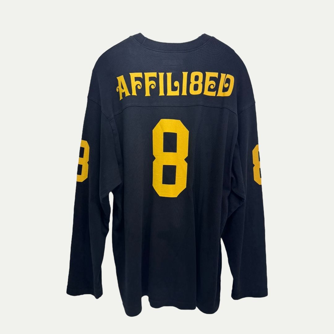 Supreme Affiliated Black Football L/S Tee Sz XL