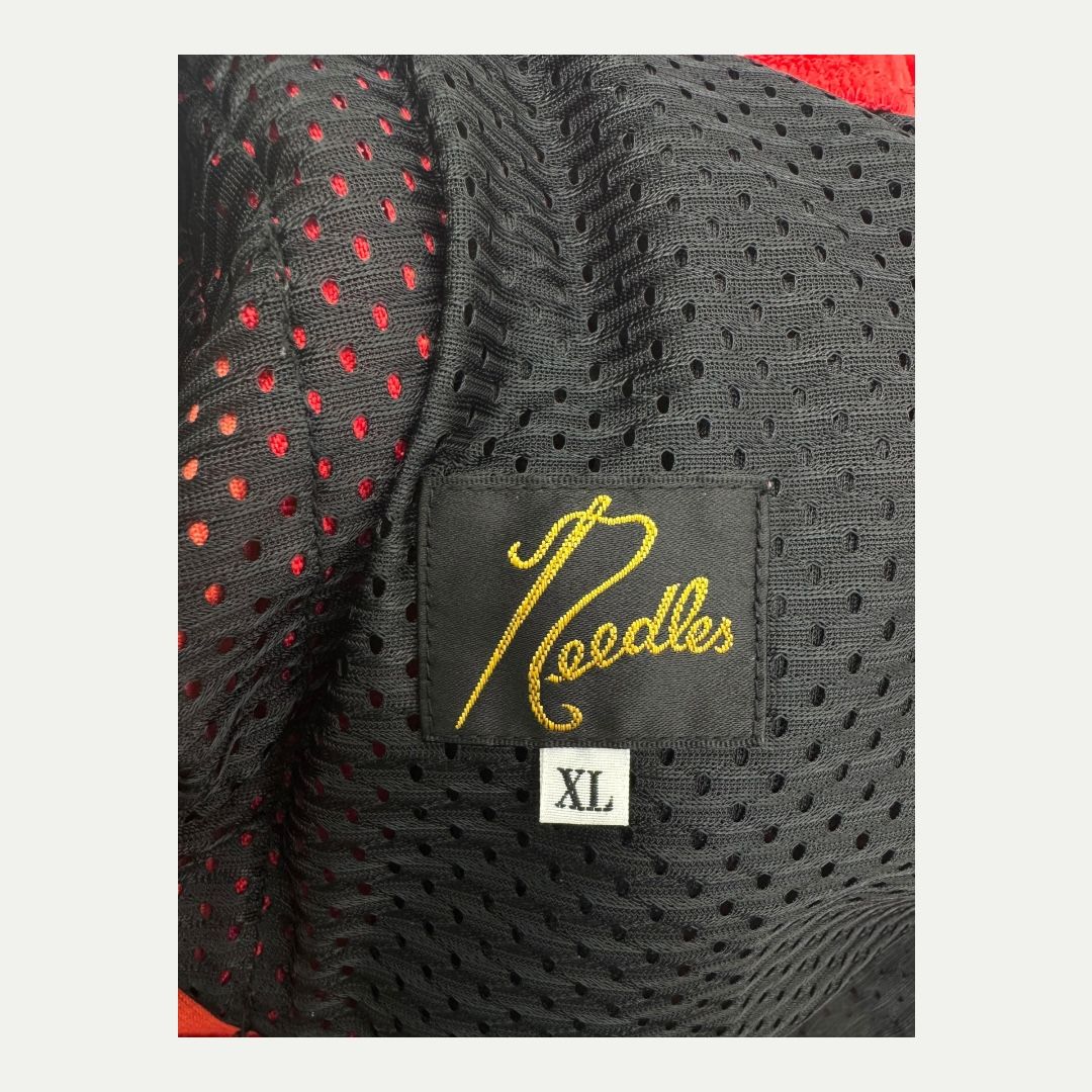 Needles Red Velour Track Pants Sz XL(36)