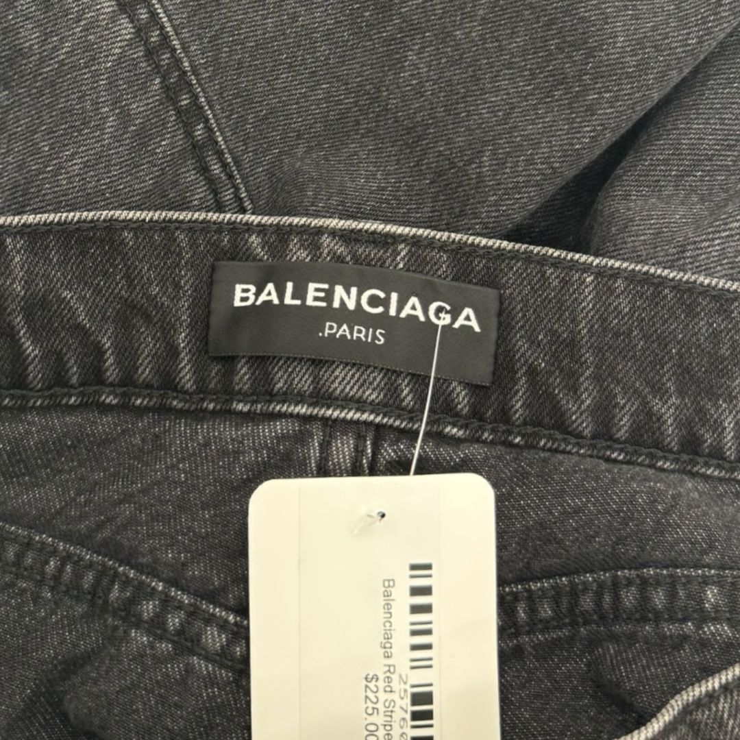 Balenciaga Red Stripe Denim Sz 36
