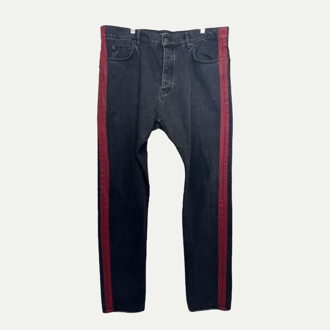 Balenciaga Red Stripe Denim Sz 36