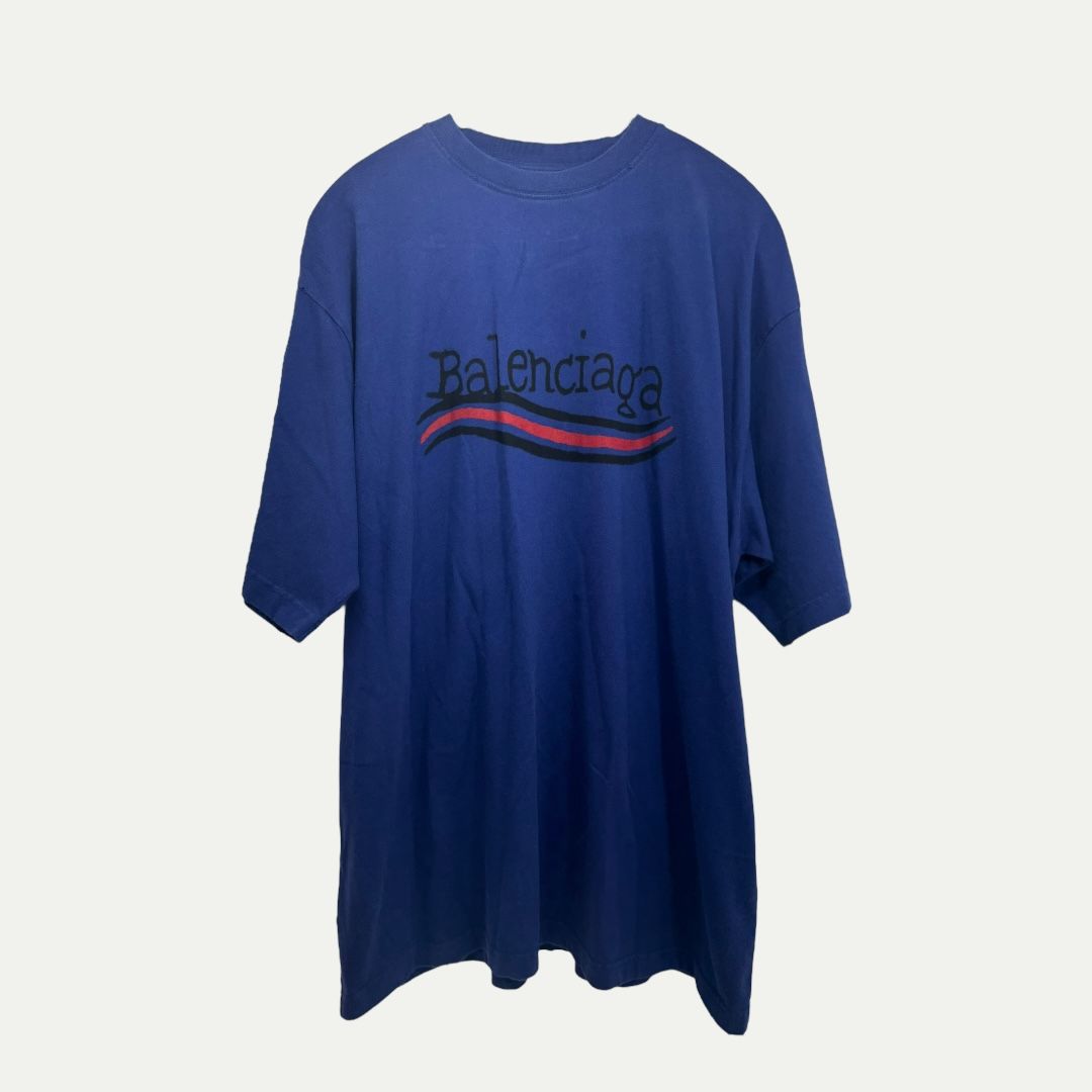 Balenciaga Hand Drawn Campaign Logo Tee Sz XL(XXL)