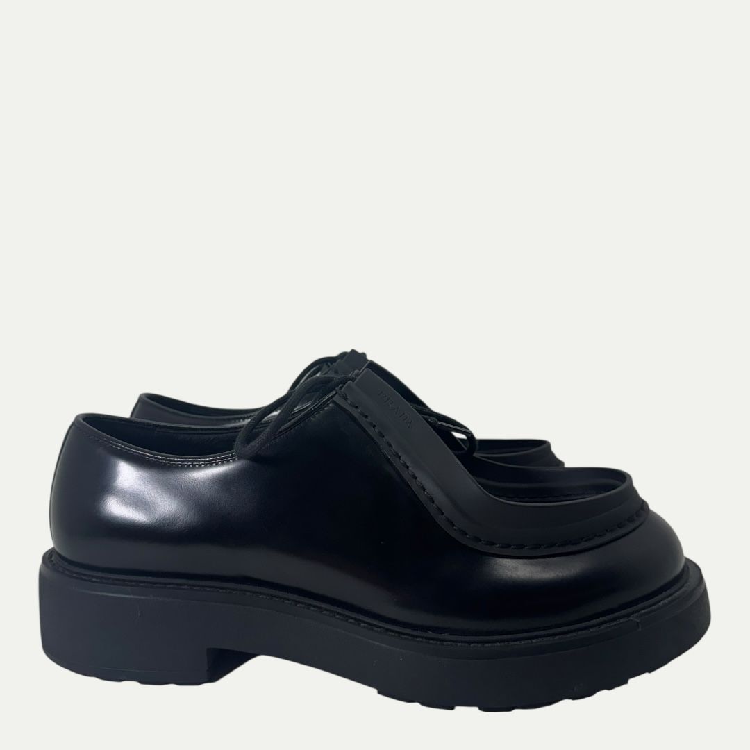Prada Diaposen Leather Derby Sz 10.5(11.5)