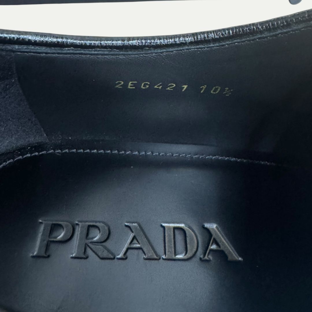 Prada Diaposen Leather Derby Sz 10.5(11.5)