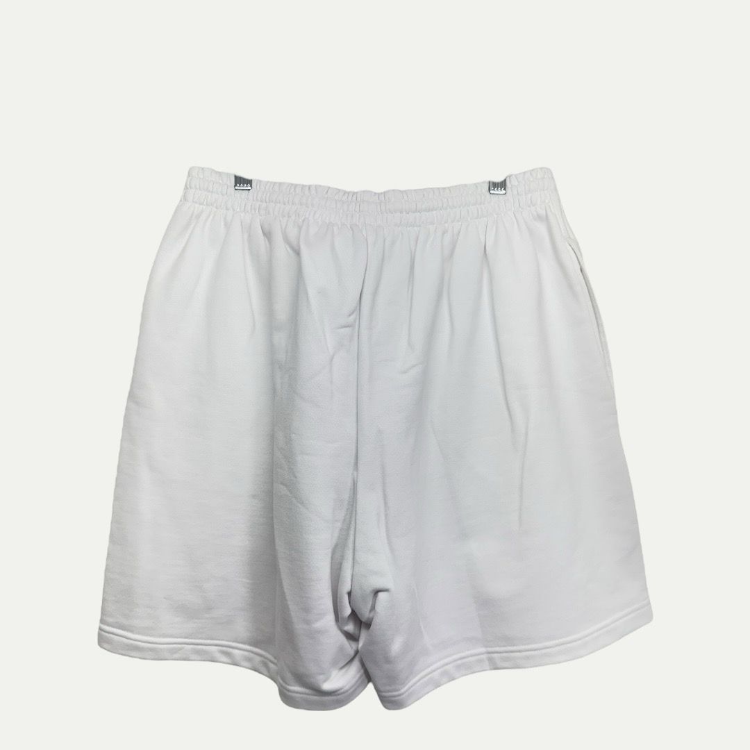 Balenciaga White Campaign Logo Shorts Sz M(32-34)