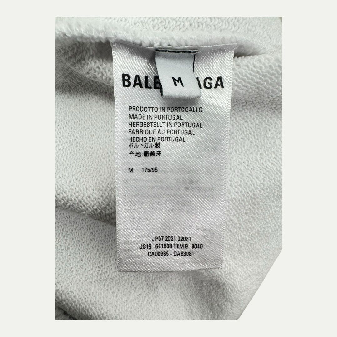 Balenciaga White Campaign Logo Shorts Sz M(32-34)