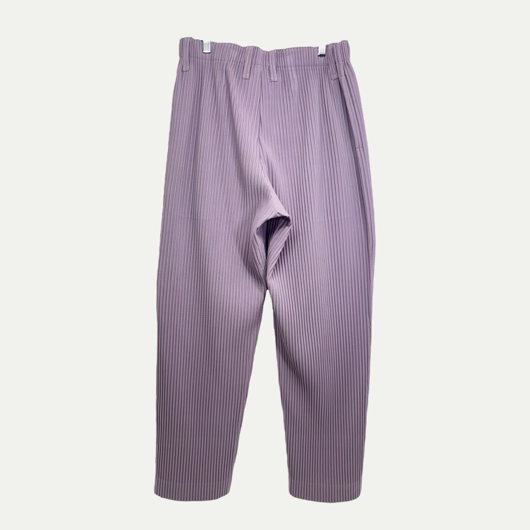Issey Miyake Purple Pleated Pant Sz 3(34-36)