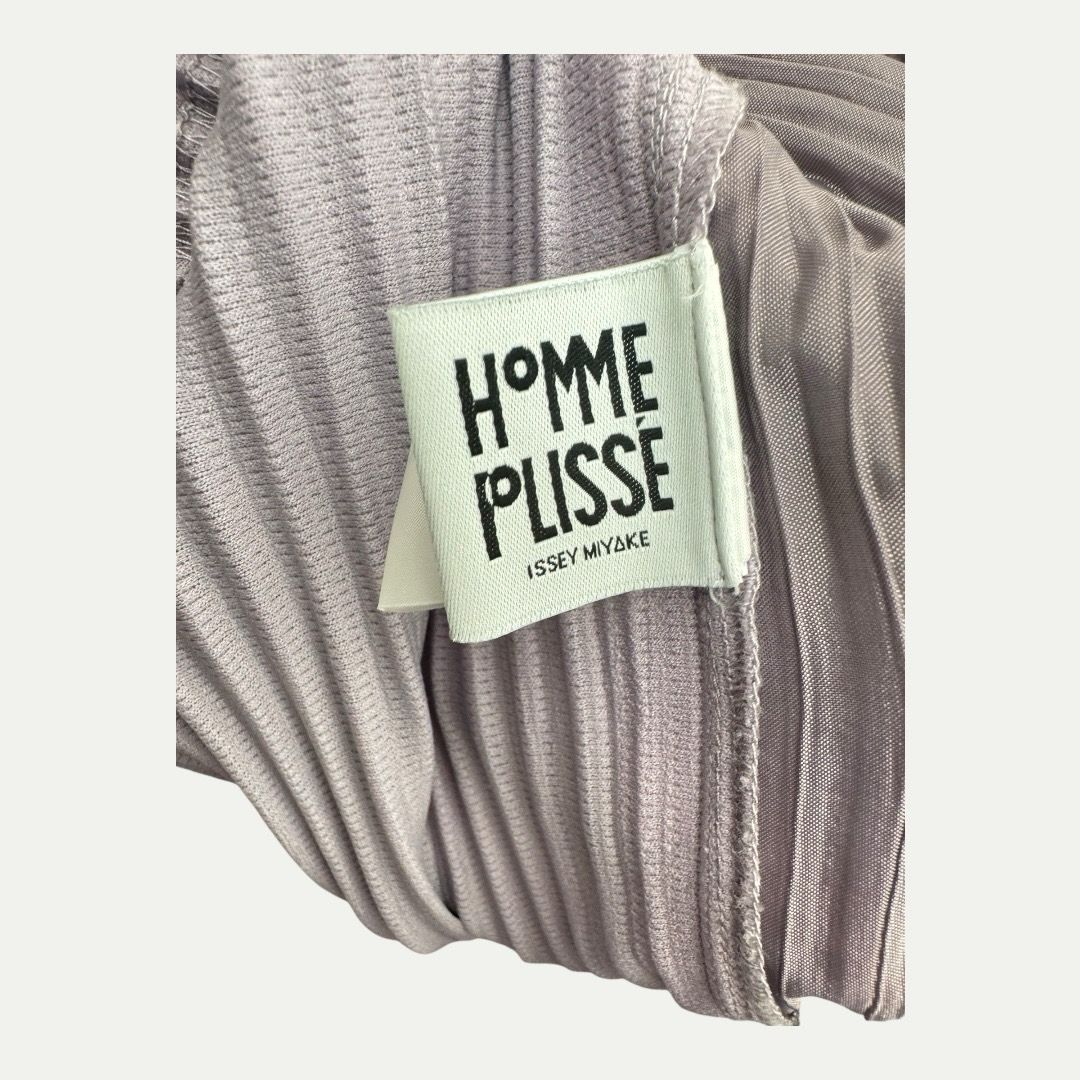 Issey Miyake Purple Pleated Pant Sz 3(34-36)