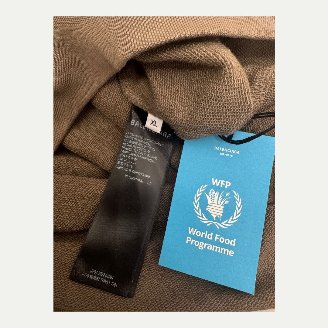 Balenciaga WFP Ochre Hoodie Sz XL